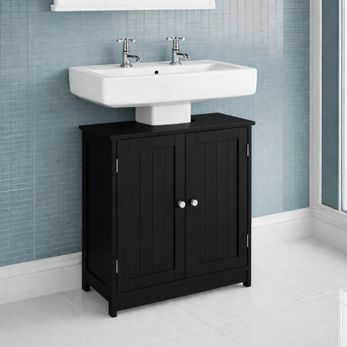 Black bathroom under sink - bathroom,