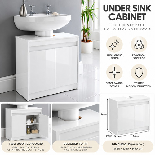 White high gloss - gloss, under