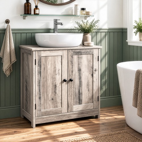 Grey under sink - grey, pedestal