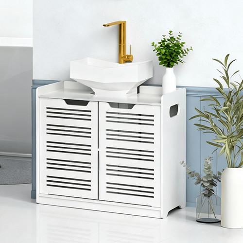 White bathroom under sink - white,