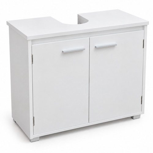 White under sink bathroom - white,