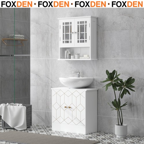 Under sink cabinet white - under,