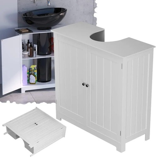 White bathroom under sink - bathroom,