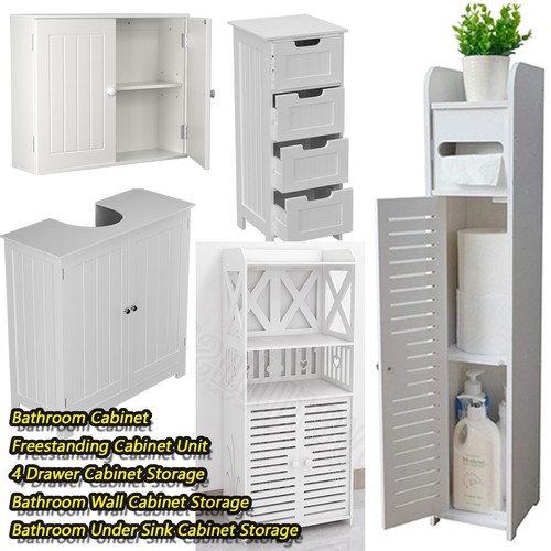 White under sink basin cabinet - white,