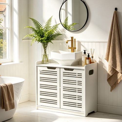 Bathroom under sink cabinet - bathroom,