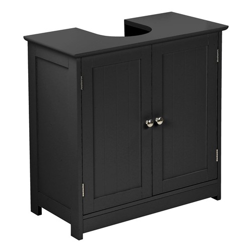 Black under sink basin cabinet - black,